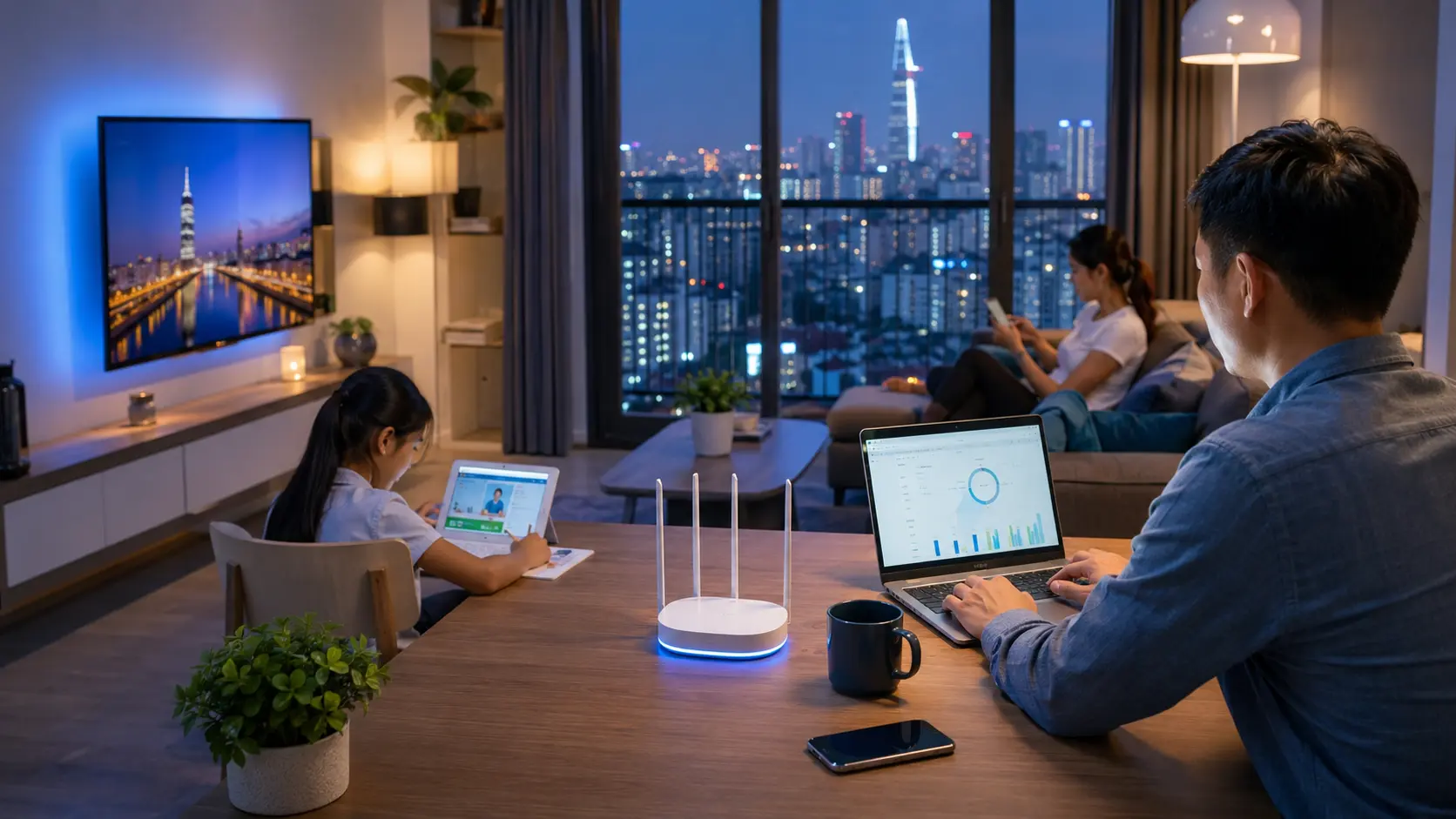 Ảnh minh họa cho bài viết Lắp WiFi VNPT HCM: chọn đúng gói cho một ngày sống thật ở Sài Gòn