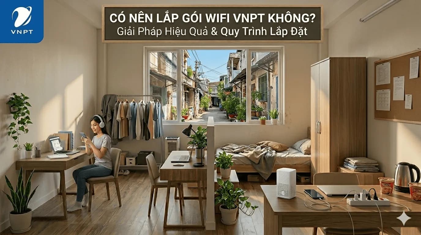Ảnh minh họa cho bài viết Sinh viên, người thuê trọ, ở nhà nhỏ nên chọn gói WiFi VNPT nào cho tiết kiệm?