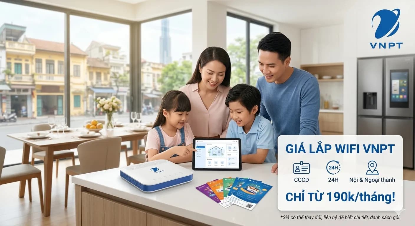 Ảnh minh họa cho bài viết Lắp mạng VNPT TP.HCM cần những gì? Thủ tục, thời gian, chi phí