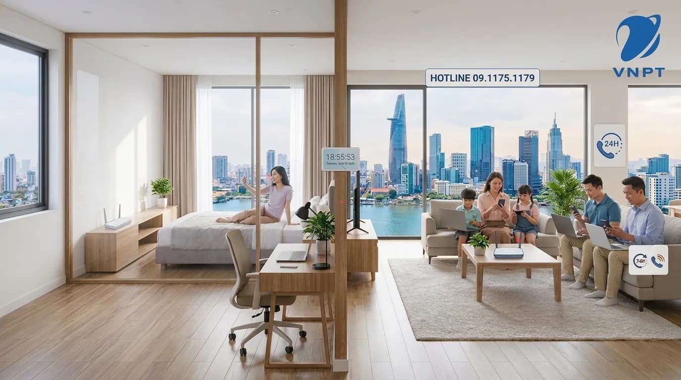 Ảnh minh họa cho bài viết WiFi VNPT hay bị yếu trong phòng ngủ? Khi nào nên lắp thêm Mesh?